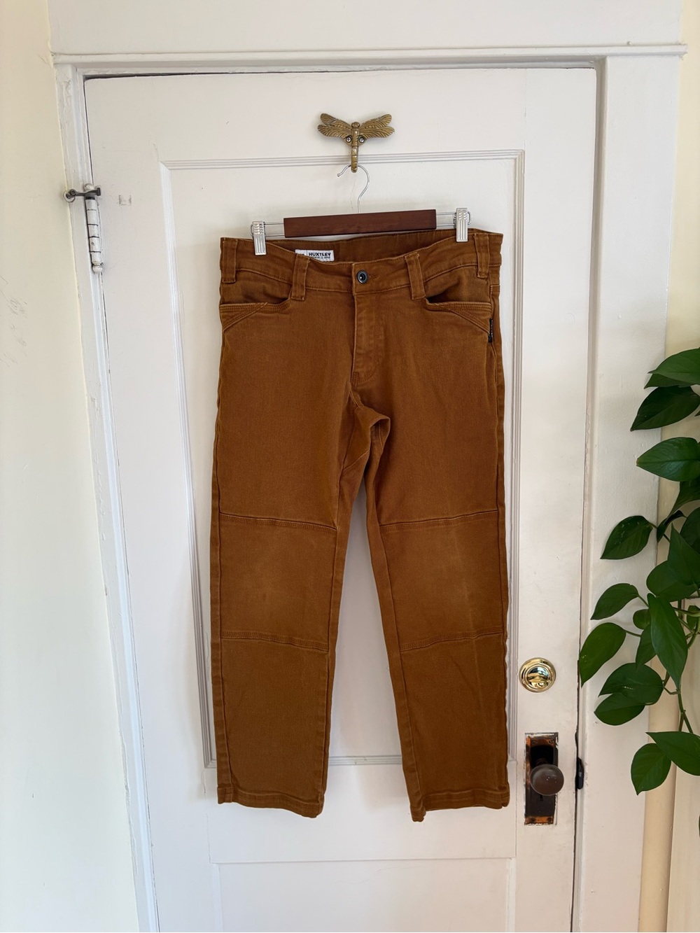 Huxtley Men's FX-1 Slim All Day Workwear Pants Whiskey Brown 32x30 - Picture 5 of 14